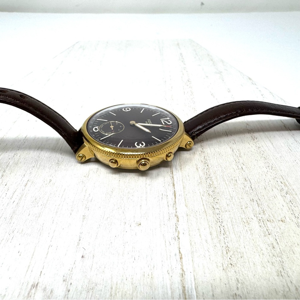 FOSSIL Hybrid watch, leather Fossil watch band - Picture 5 of 13